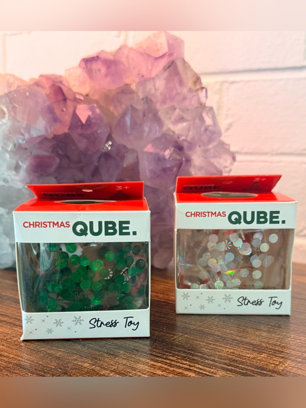 Christmas Qube Squishy 2 Pack | Viral Holiday Sensory Stress Toys | Master Toys